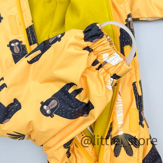 Комбинезон демисезонный "Обезьянки" светлая горчица