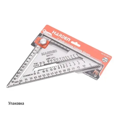 Угольник столярный многофункциональный 260 мм. HARDEN