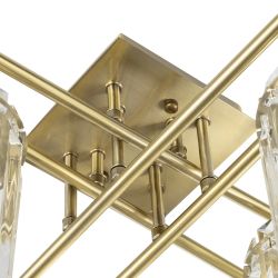 Citilux AXIS CL313283 Люстра хрустальная потолочная Бронза