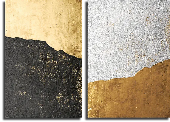 Модульная картина "Сусальное золото"