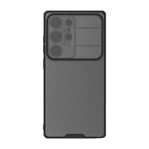 Чехол прозрачный тонированный с защитной шторкой для камеры от Nillkin на Samsung Galaxy S25 Ultra, серия CamShield Pro Case