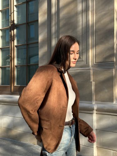 Замшевый жакет