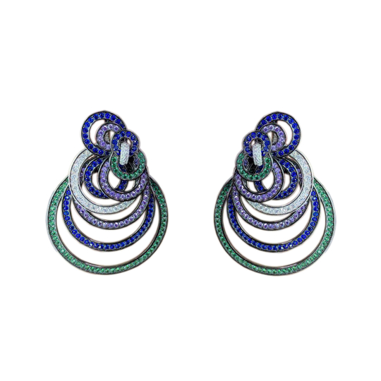 Серьги Swirl микс
