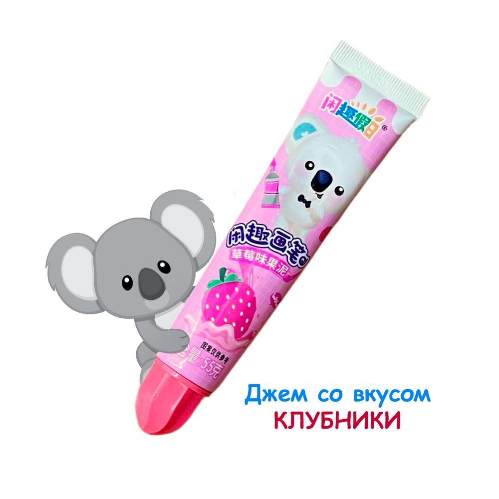 Джем в тюбике Коала вкус клубника 55 г
