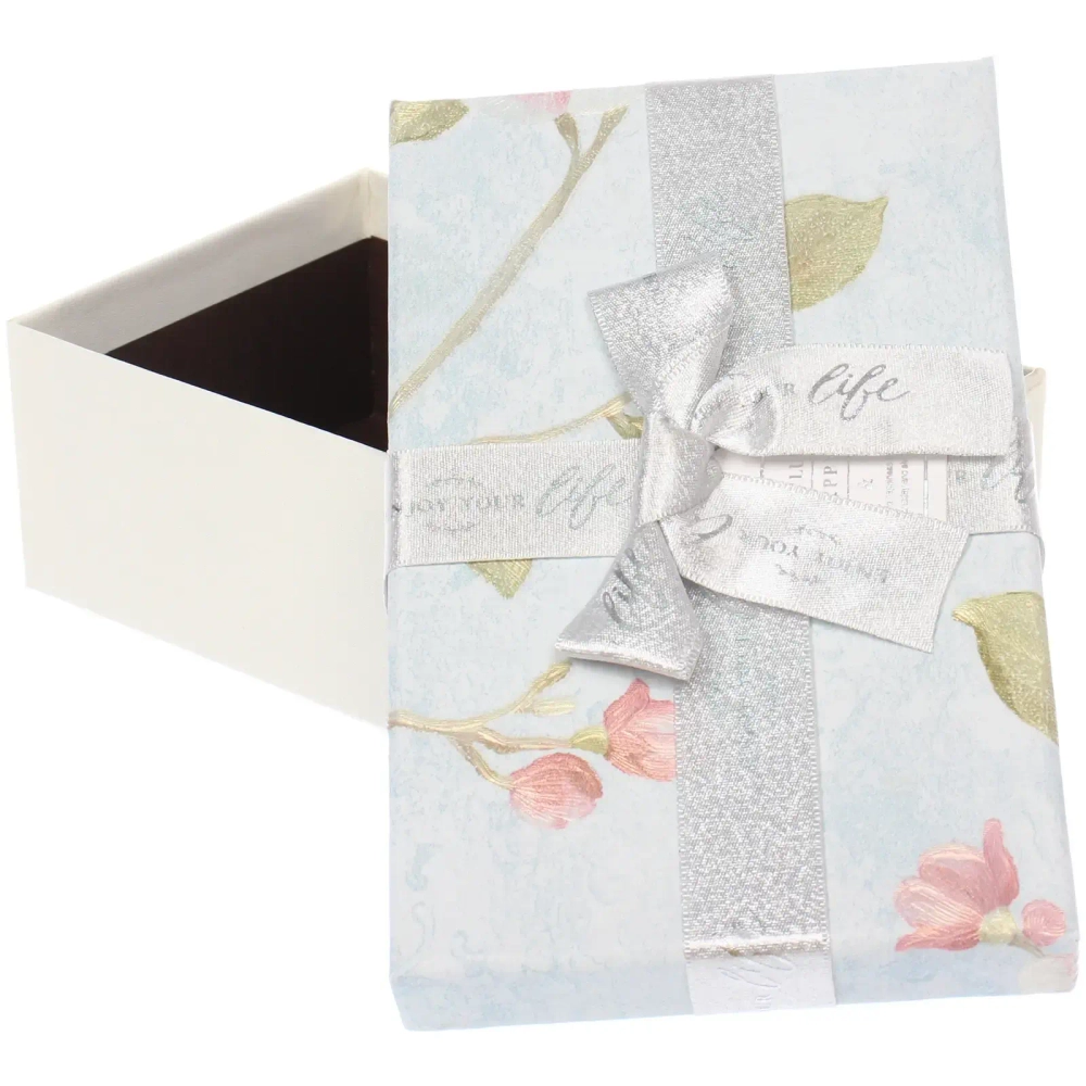 Коробка подарочная «Грация» 19*12*6.5 см, Серебро