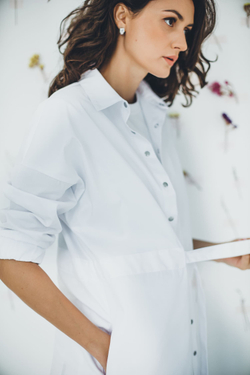 Халат женский м182 сансара белый