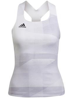Женский топ теннисный Adidas Tennis Tokyo Y-Tank Primeblue HEAT.RDY W - white/dash grey/black