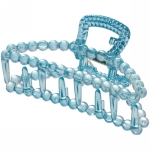 Заколка-краб для волос на блистере «Cruella- Трапеция», микс 6 цветов, 9,5 см