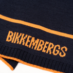 Шарф BIKKEMBERGS Темно-синий/Оранжевые полоска и логотип Мальчик