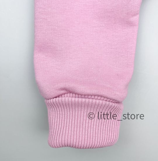 Комбинезон из футера "Simple" Ягодный зефир, с манжетами