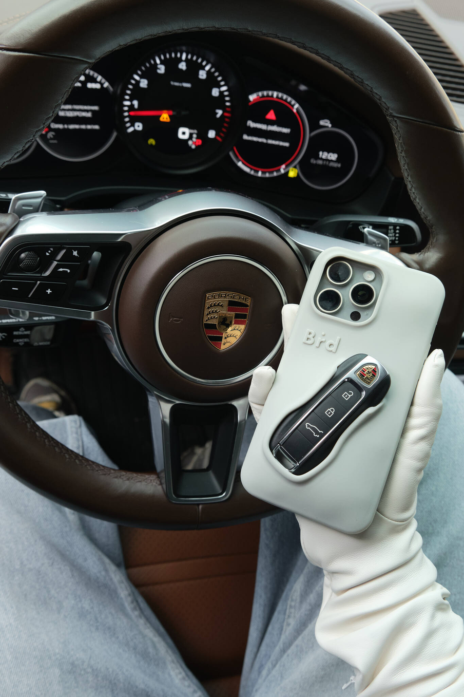 Чехол на Iphone Porsche Gray