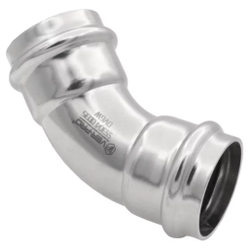 Уголок VIEIR 45 град. вн/вн нерж. сталь 22×22 VER-PRO (50/5)