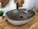 Раковина из речного камня RS-65806 64х46х15 из натурального камня