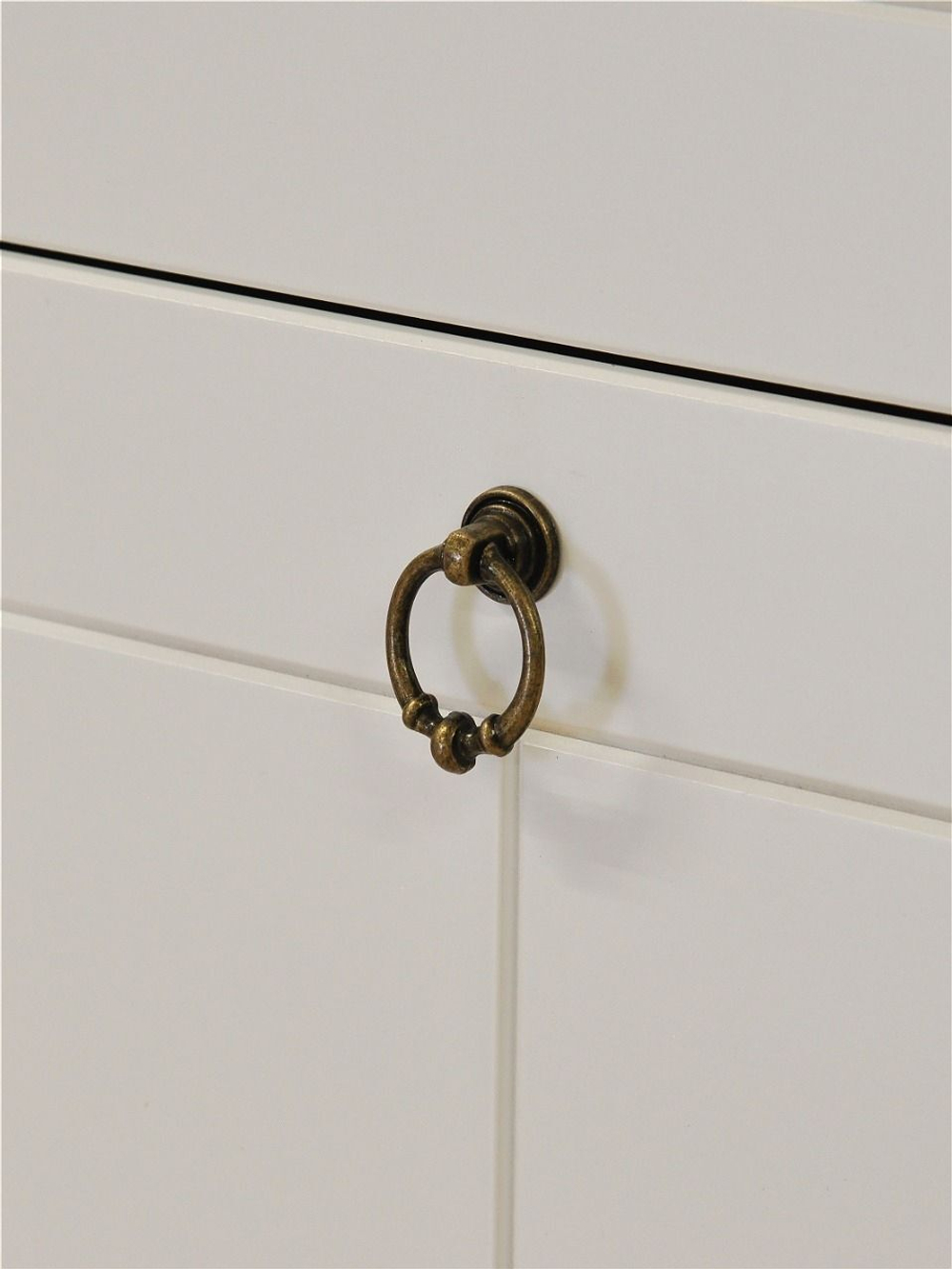 Комод Индра белый с ящиками, МДФ