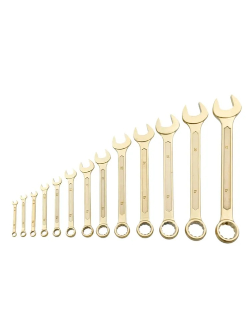 Набор ключей комбинированных искробезопасных YATO 8-32 мм, 13пр BE-CU YT-65179