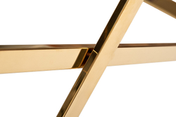 KFG134 Стол сервировочный матовый, н/ж сталь золото 80*55*67см