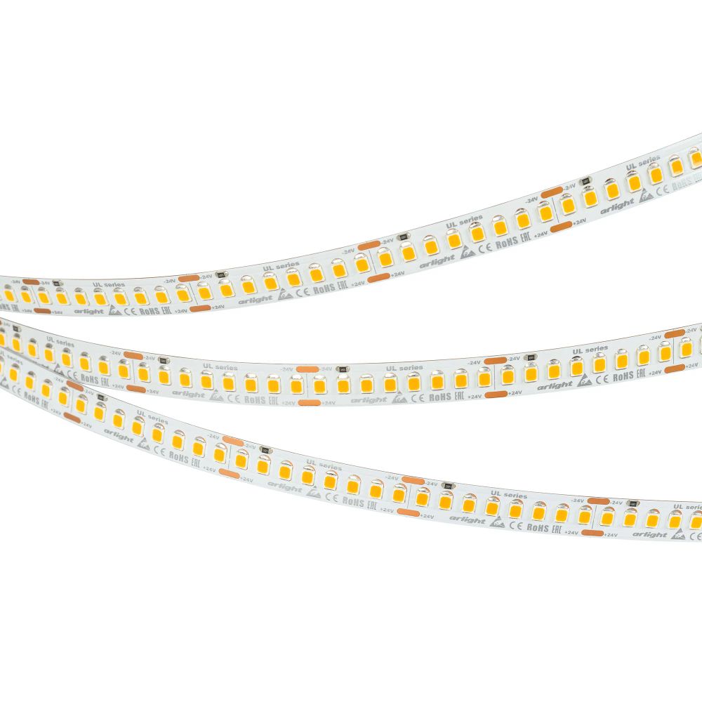 Светодиодная лента UL-A200-10mm 24V Warm2400 (20 W/m, IP20, 5m) (Arlight, 7 лет) 037223