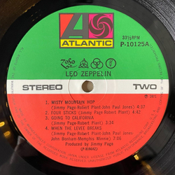 Винтажная виниловая пластинка LP Led Zeppelin IV (Japan 1976) (No Obi) Black Dog P-10125A