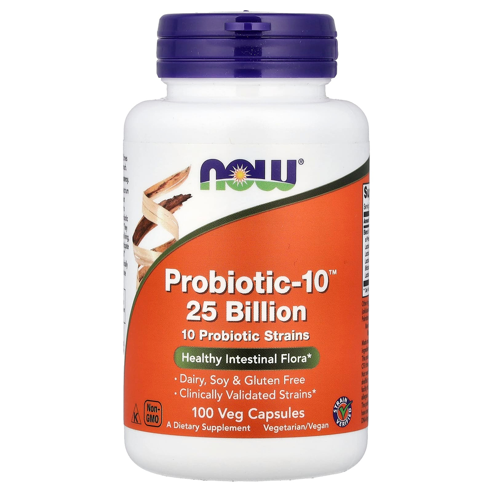 NOW Foods, Probiotic-10™, 100 растительных капсул