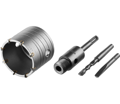 ЗУБР 65 мм, SDS - plus, 8Т, коронка по бетону с державкой, Профессионал (2918-65)