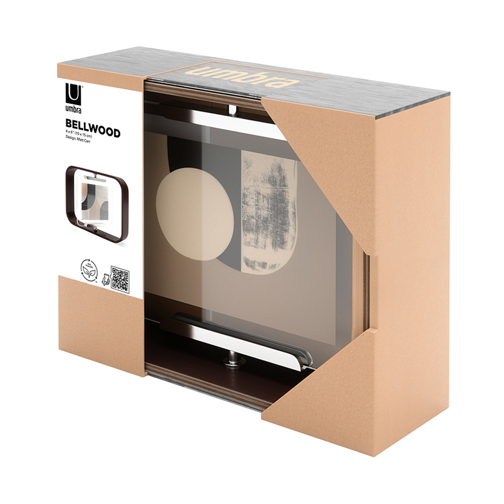 Фоторамка двусторонняя bellwood, 16х22 см, состаренный орех