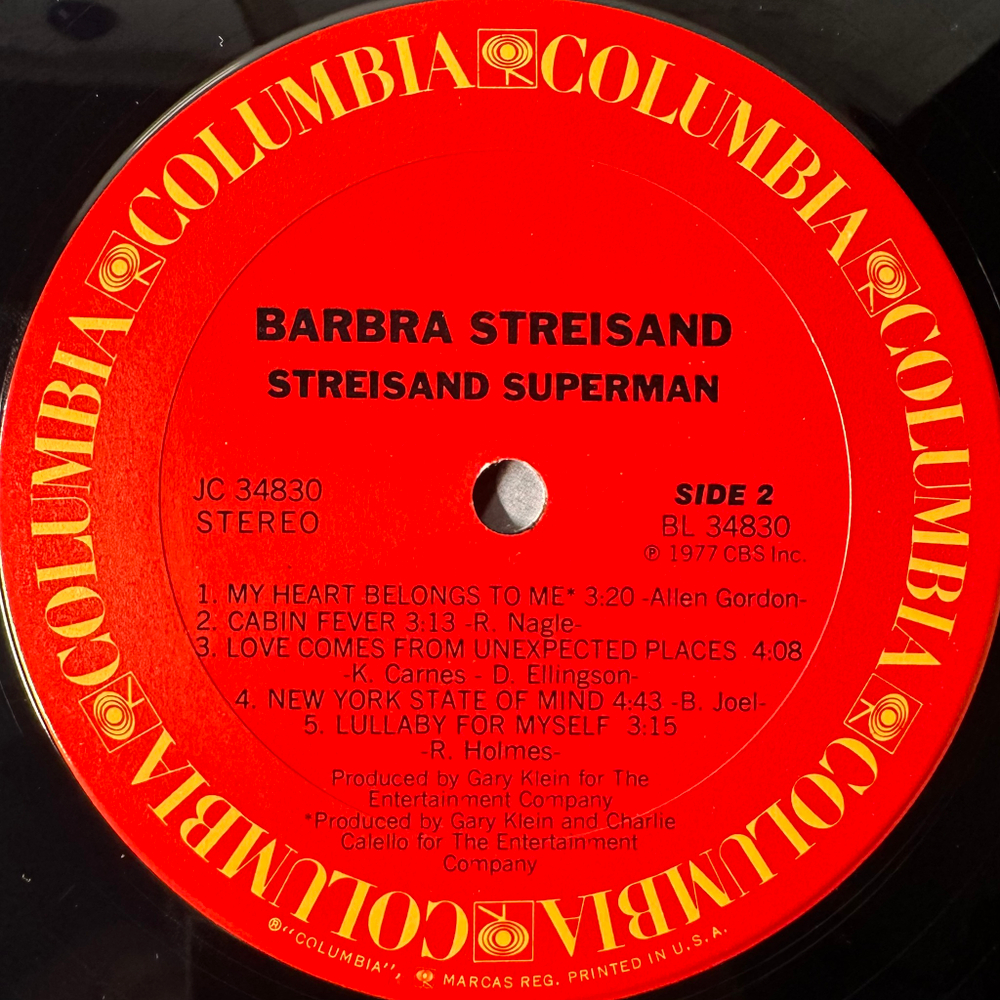 Barbra Streisand ‎– Streisand Superman (США 1977г.)