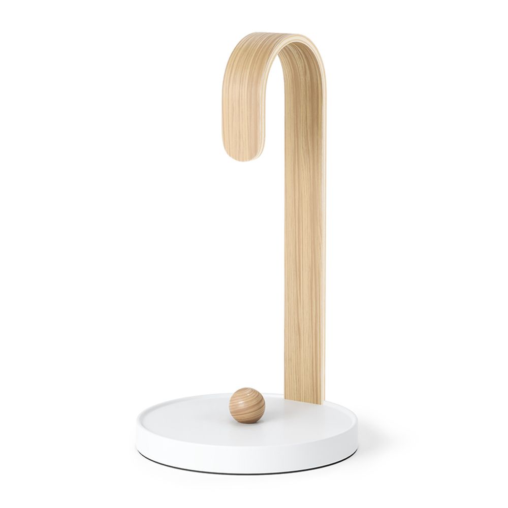 Держатель для бумажных полотенец Bellwood, белый/натуральное дерево