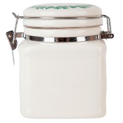 Банка для сыпучих продуктов (клипс) " " 12х9,5х12см v=480мл (подарочная упаковка)