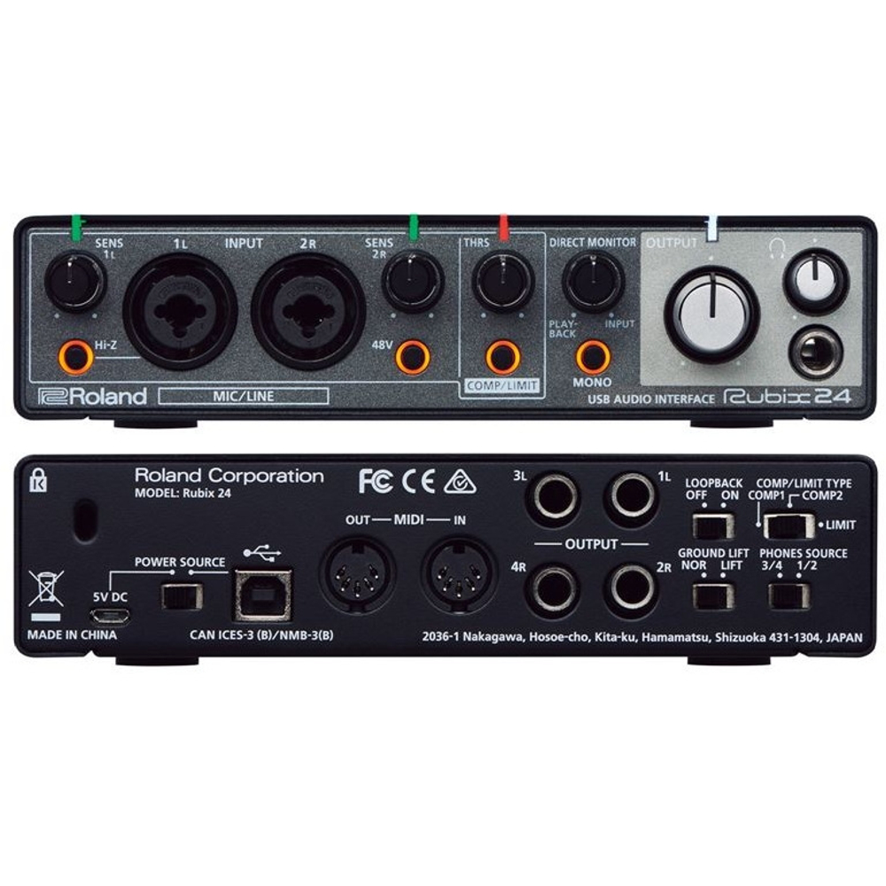 Внешняя звуковая карта с USB Roland RUBIX24