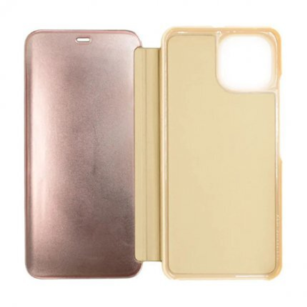 Чехол книжка Clear View Xiaomi Mi 11 Lite, золотистый  Zibelino