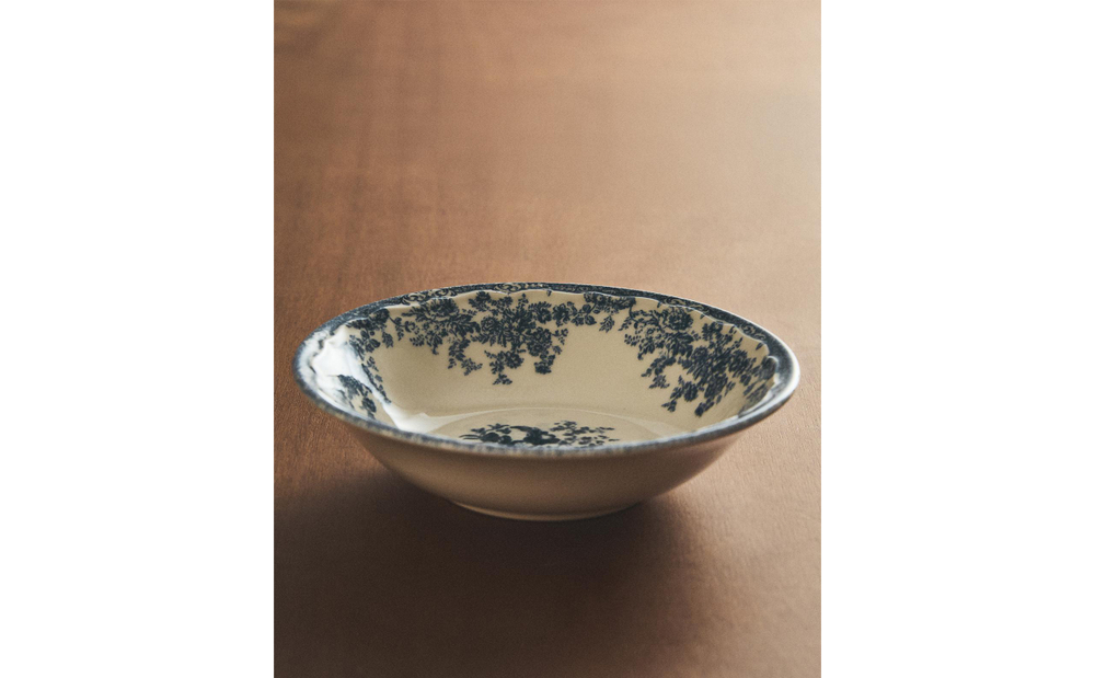 Zara Home миска из фаянса, цвет синий, 18.5 см · 2460/211