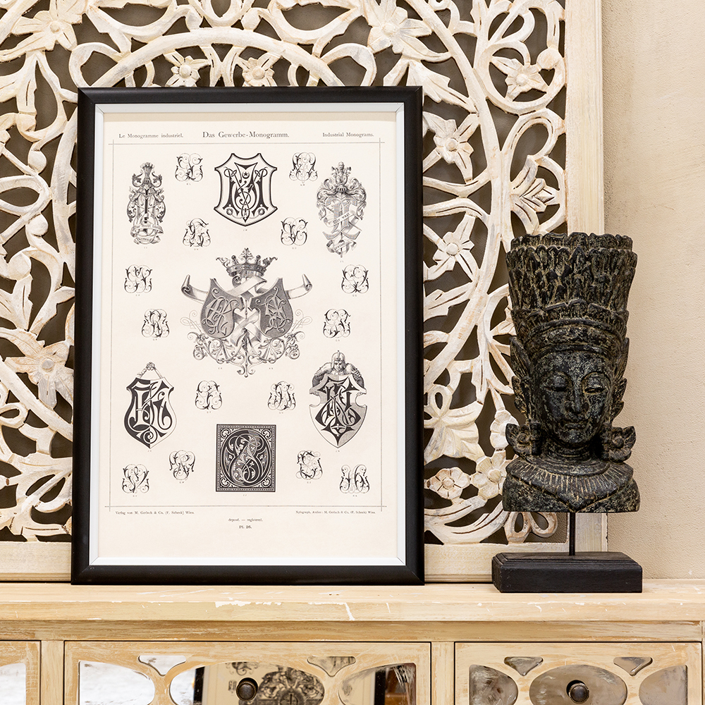 Арт-постер Объект мечты Монограмма 26