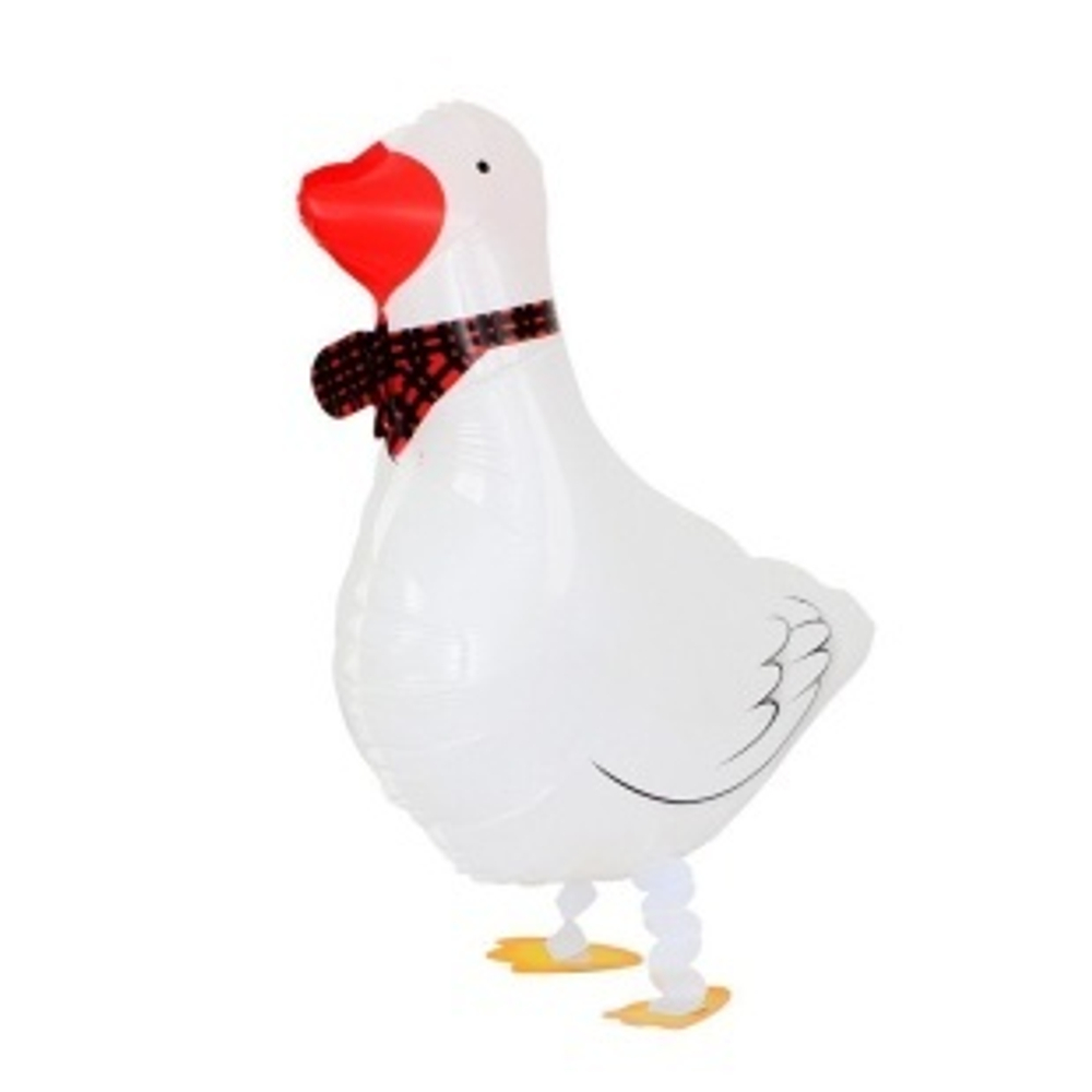 К Ходячая Фигура Гусь Белый 24''/61 см.