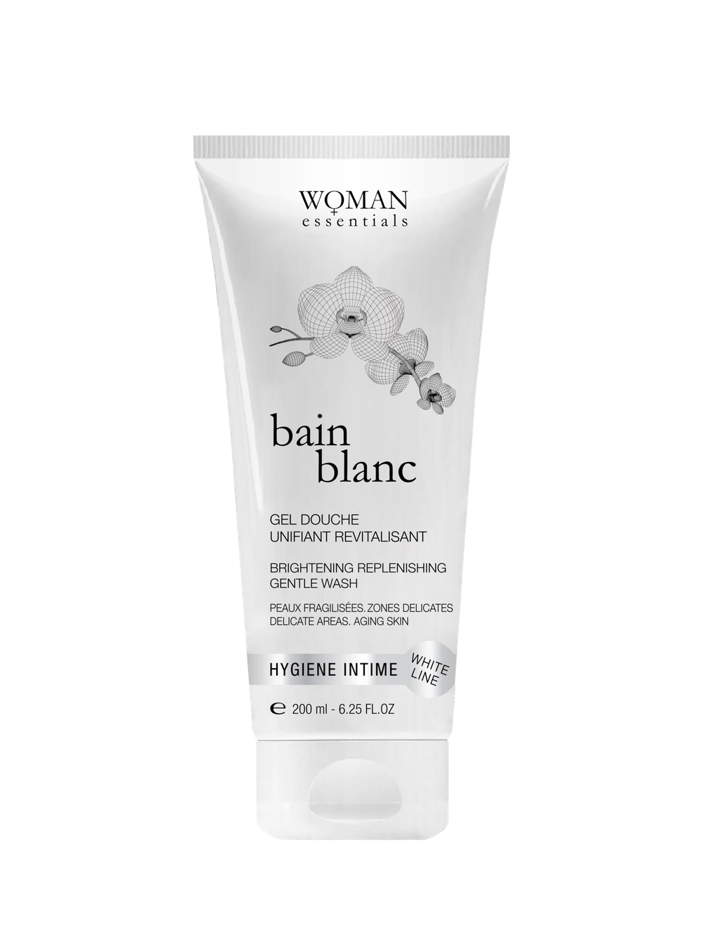 Woman Essentials Осветляющий омолаживающий интимный гель для душа WE Bain Blanc 200 мл