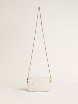 Mini Star Bag in butter-white leather with tone-on-tone star