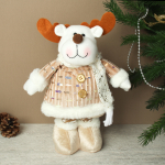 Новогоднее украшение Олень на телескопических ножках 27/45 см / YX-E2652-1 /уп 72/