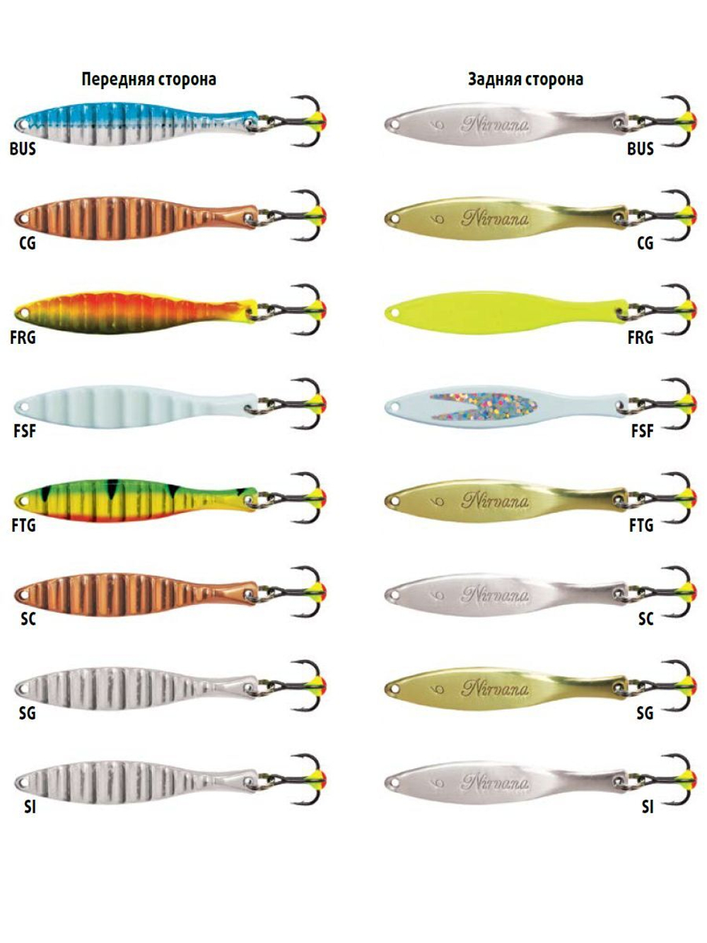 Блесна вертикальная Nirvana WNI060008FTG 1 штука