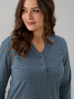 Блузка БЛ-22/пьедепуль-зеленый