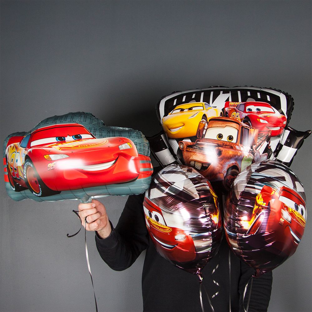 Шар (29''/74 см) Фигура, Тачки, Герб Радиатор-Спрингс, 1 шт.