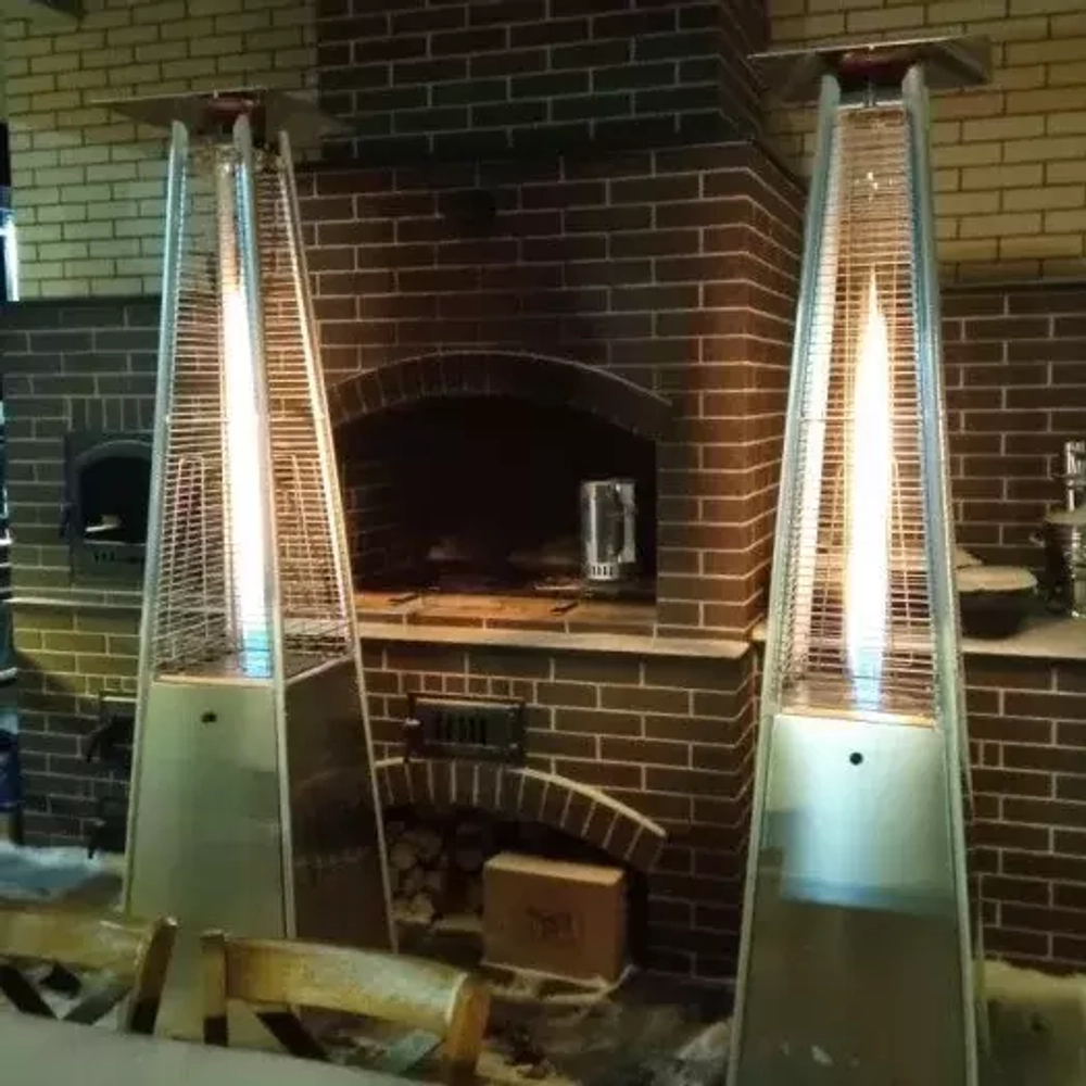 Уличный газовый обогреватель WWT 13I Stainless steel mini 1.8m + Чехол