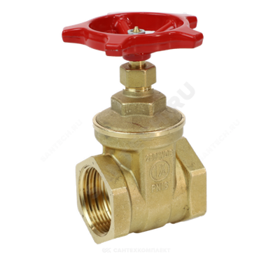 Задвижка клиновая латунь R55 Ду 40 Ру16 ВР маховик Giacomini R55Y007