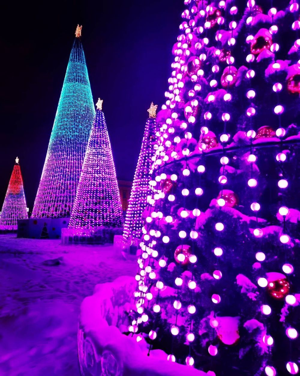 Умная уличная гирлянда «3D» на елку от 4 до 30 м