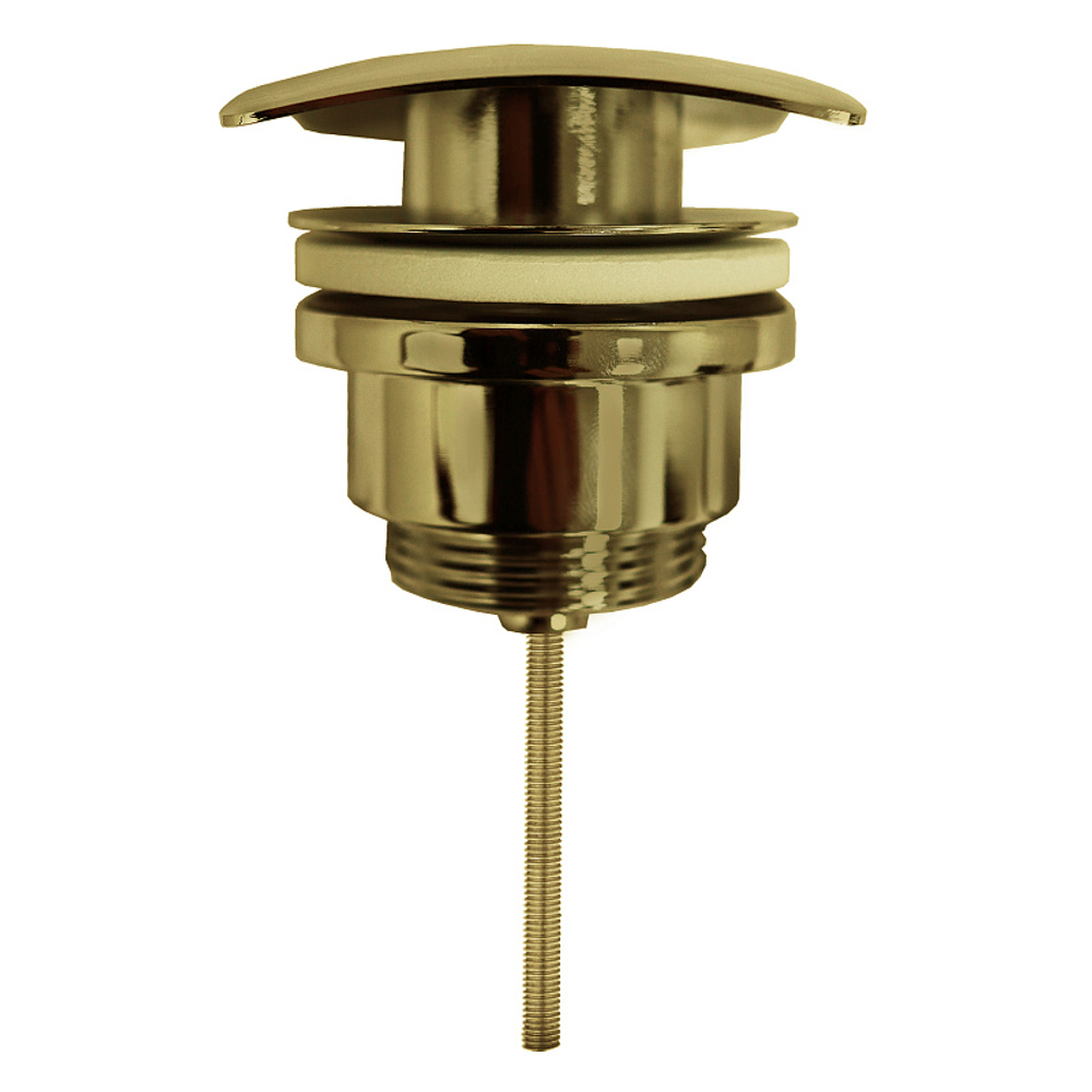 Донный клапан AZARIO для раковины, квадрат, CLIC-CLAC, G 1 1/4, латунь, бронза (AZ-106-BR)