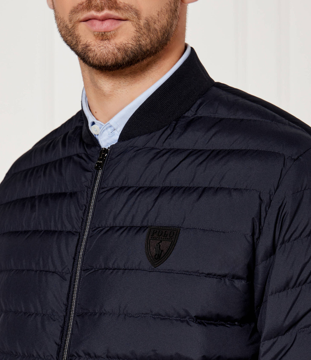 Пуховая куртка бомбер POLO RALPH LAUREN - темно-синий(710942011)