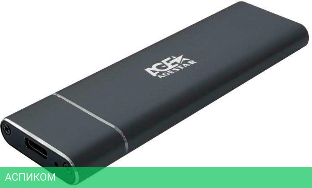 Бокс для накопителя AgeStar 31UBNV5C черный