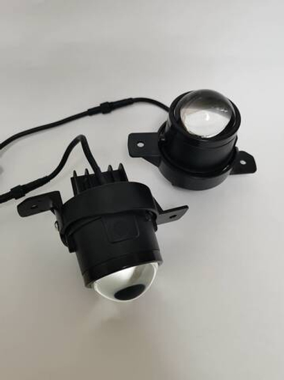 J54-2 2.5" белый / Птф линзы, один режим (Nissan 2 уха)