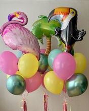 Гавайская вечеринка: фламинго, радуга, фрукты