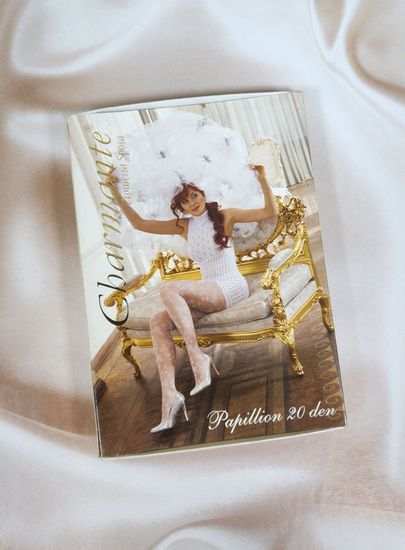 Колготки женские , белые PAPILLION 20, M/L