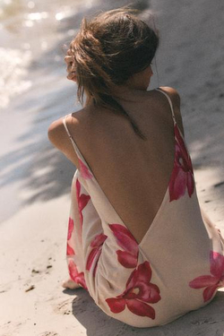 ZARA ПЛАТЬЕ МИДИ С ЦВЕТОЧНЫМ ПРИНТОМ СО СБОРКАМИ, РАЗНОЦВЕТНЫЙ