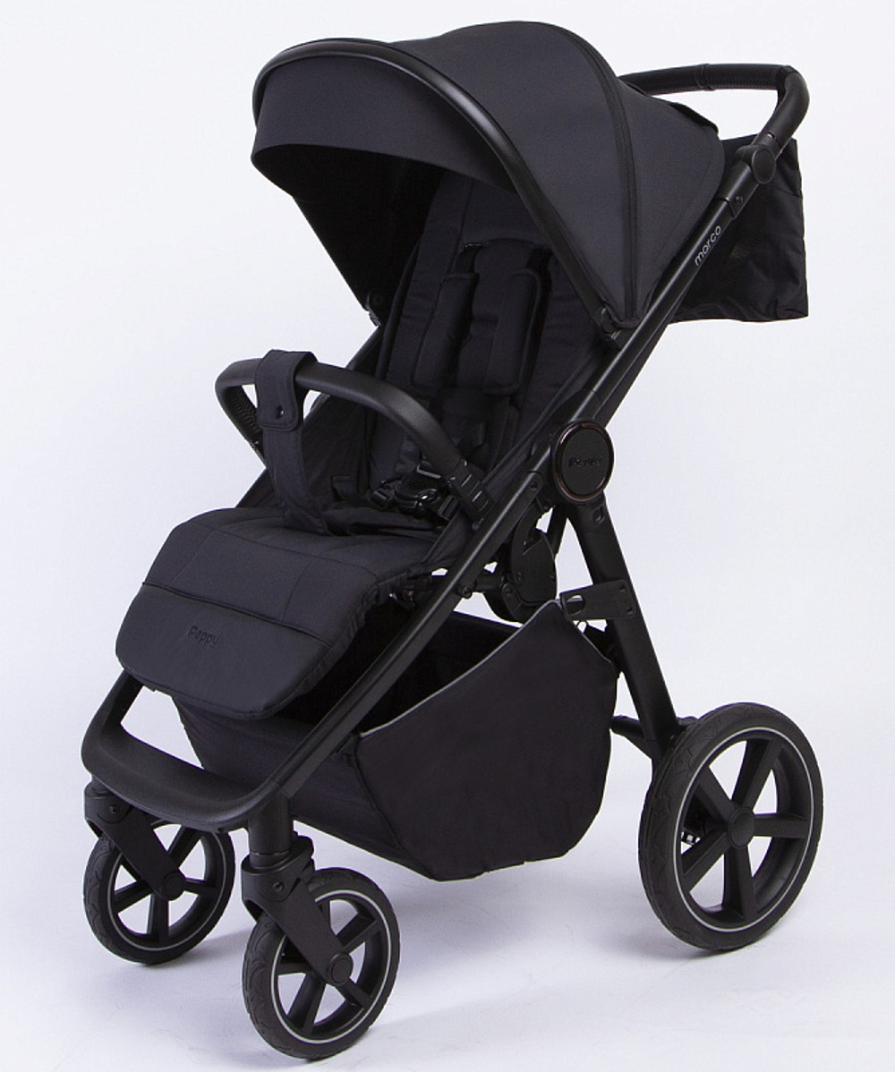 Детская прогулочная коляска Peppy Marco black